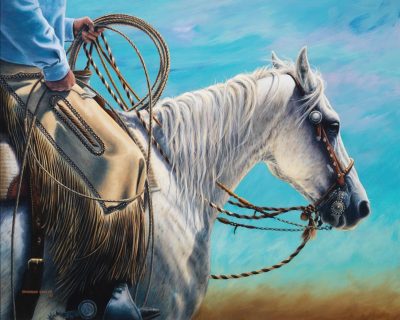 equestrian western art print by Calgary Artist Shannon Lawlor